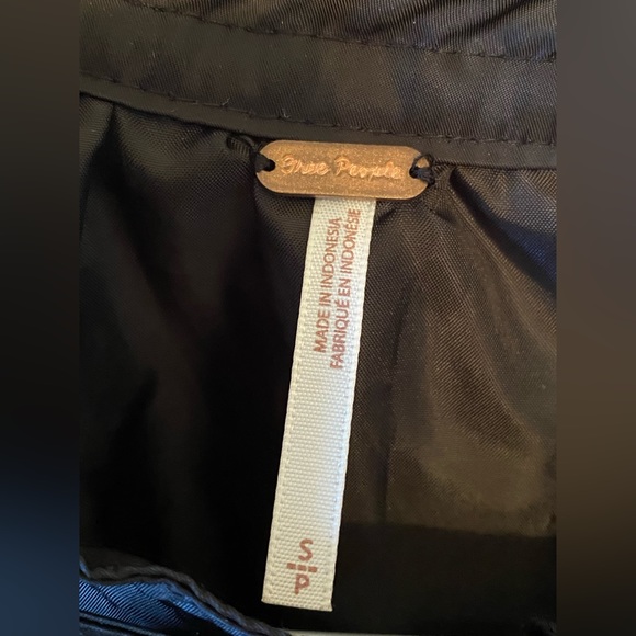 Free People Satin Jacket (black one) - Picture 3 of 11